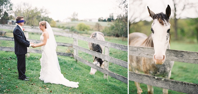 Rustic Purple & Orange Virginia Wedding via TheELD.com