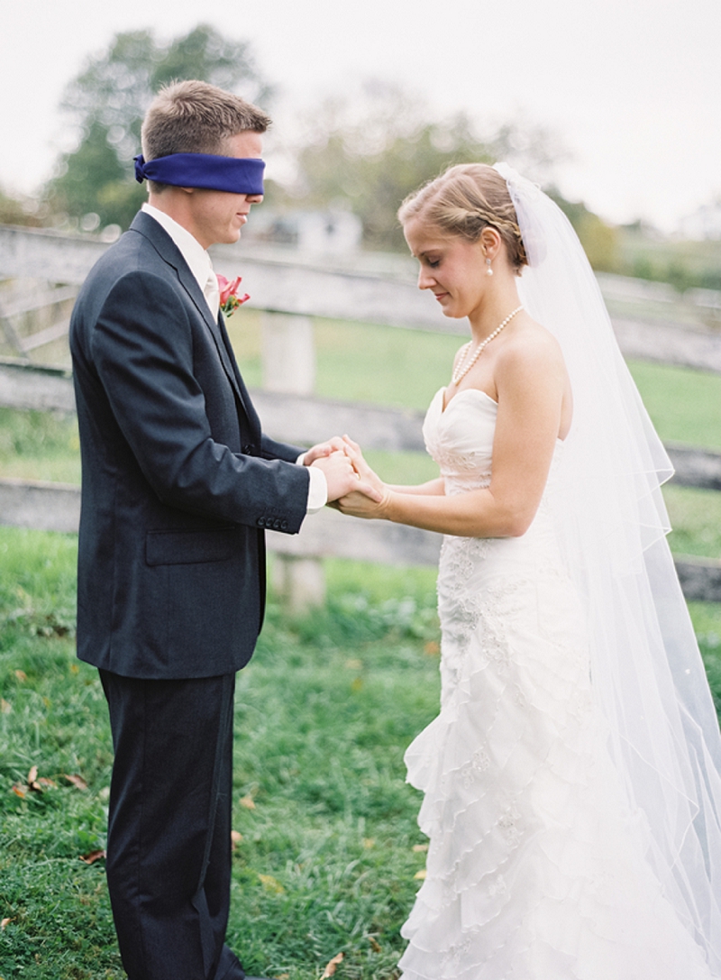 Rustic Purple & Orange Virginia Wedding via TheELD.com