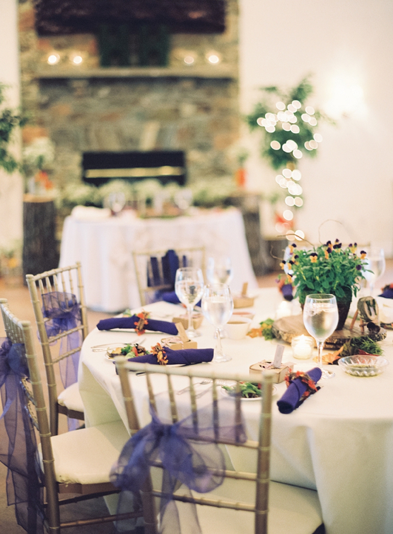 Rustic Purple & Orange Virginia Wedding via TheELD.com