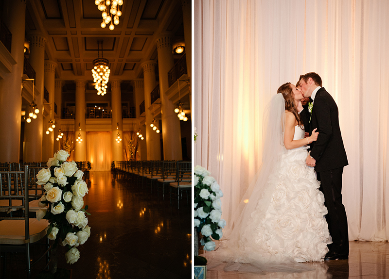 Elegant Pink, White, and Champagne Tennessee Wedding via TheELD.com