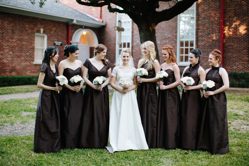 An Elegant Brown Texas Wedding via TheELD.com