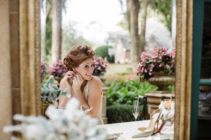 Fresh Southern Peach and Gold Wedding Inspiration via TheELD.com