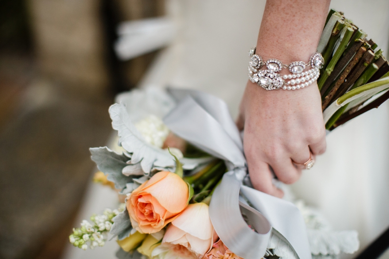 Fresh Southern Peach and Gold Wedding Inspiration via TheELD.com