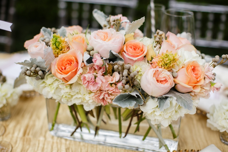 Fresh Southern Peach and Gold Wedding Inspiration via TheELD.com