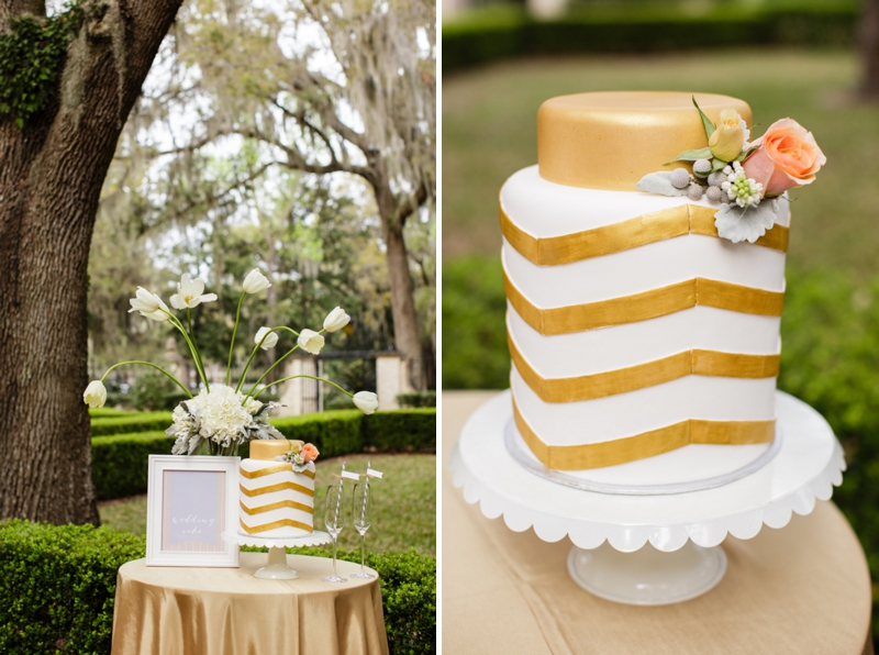 Fresh Southern Peach and Gold Wedding Inspiration via TheELD.com