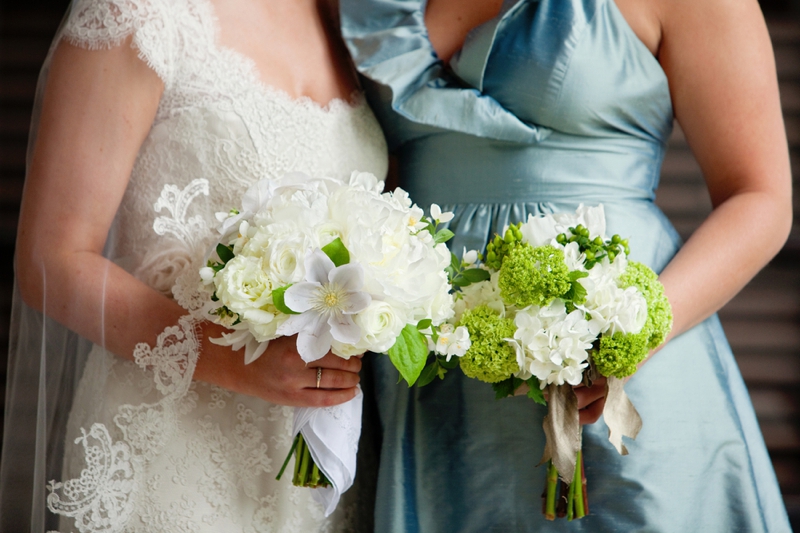 Green, Blue, and Burlap Southern Wedding via TheELD.com