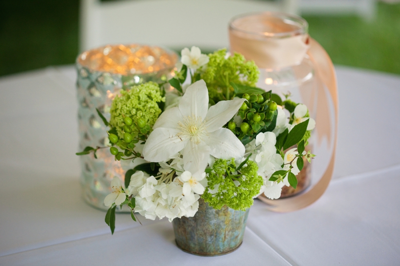 Green, Blue, and Burlap Southern Wedding via TheELD.com