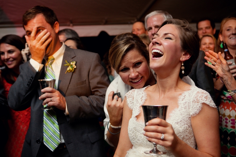 Green, Blue, and Burlap Southern Wedding via TheELD.com