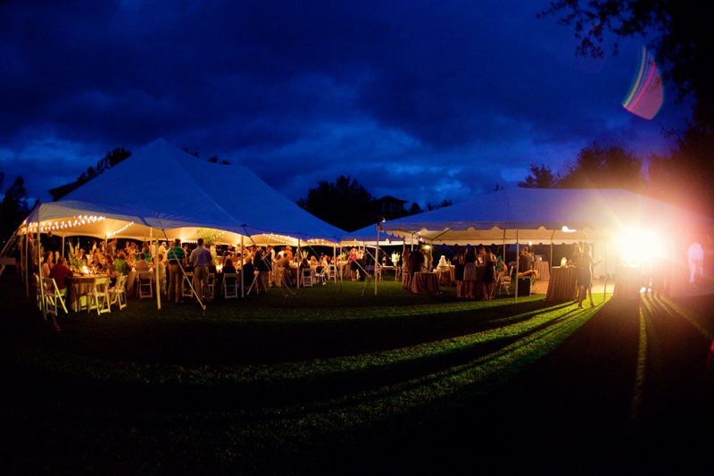 Green, Blue, and Burlap Southern Wedding via TheELD.com