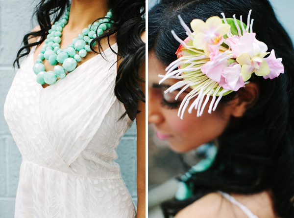 Modern Palm Springs Inspired Bridal Party Attire Ideas via TheELD.com