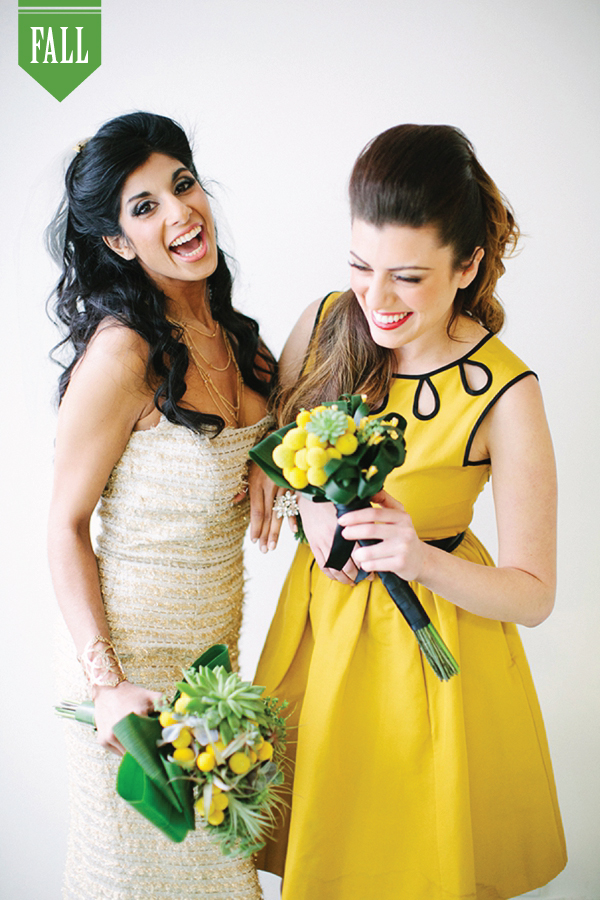 Modern Palm Springs Inspired Bridal Party Attire Ideas via TheELD.com