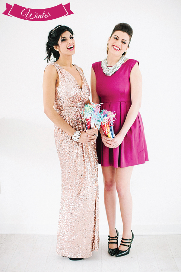 Modern Palm Springs Inspired Bridal Party Attire Ideas via TheELD.com