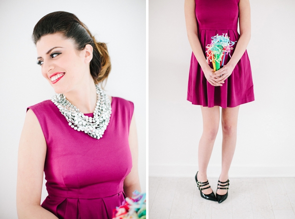 Modern Palm Springs Inspired Bridal Party Attire Ideas via TheELD.com