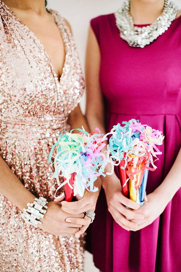 Modern Palm Springs Inspired Bridal Party Attire Ideas via TheELD.com