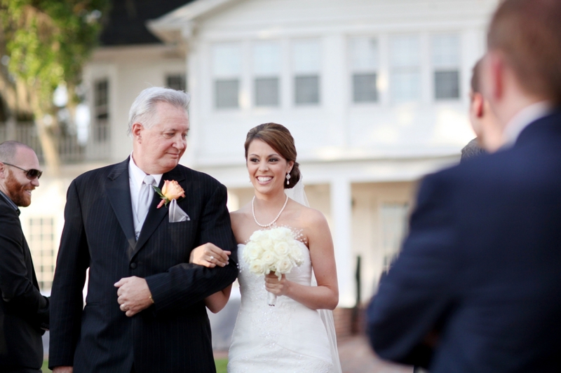 Modern Elegant Coral and Gray Wedding via TheELD.com