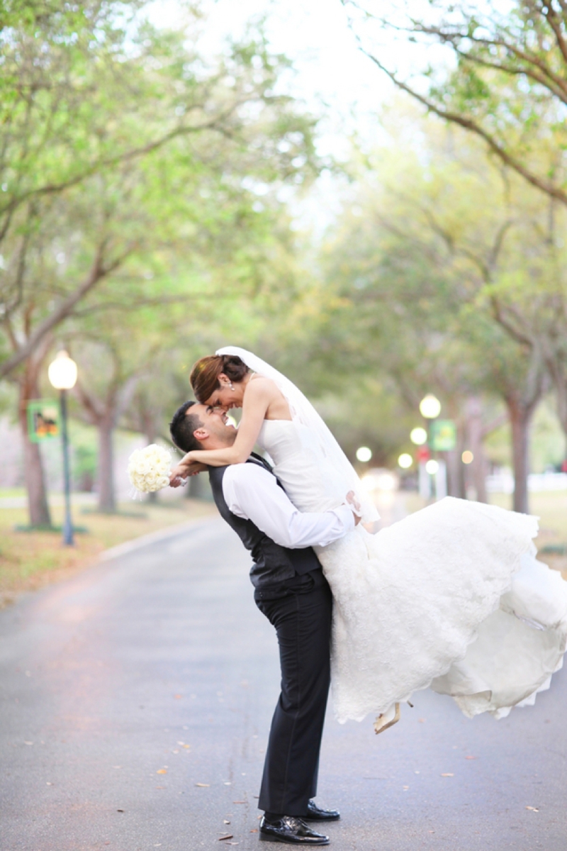 Modern Elegant Coral and Gray Wedding via TheELD.com