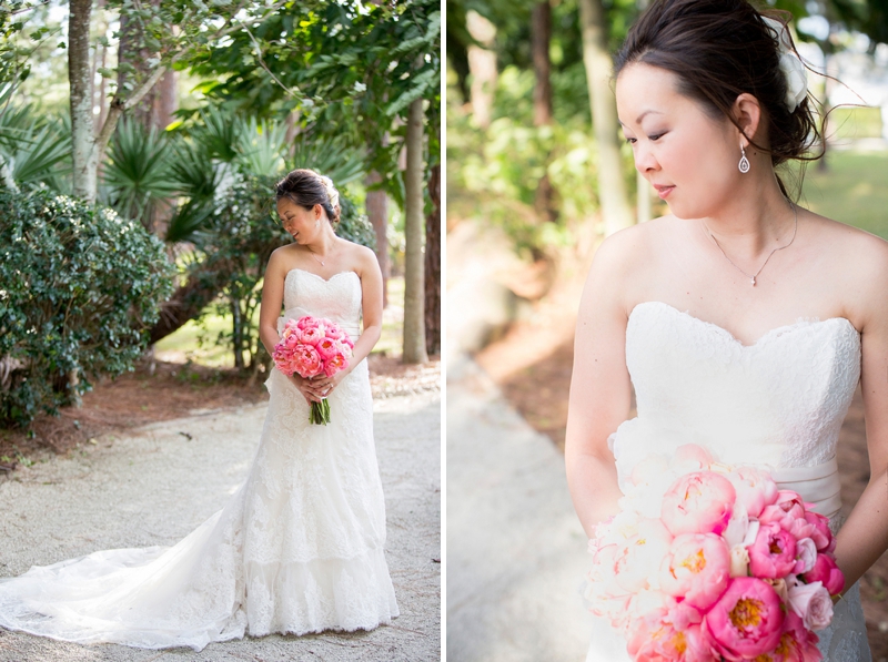 A Modern, Elegant Pink and Gold Wedding via TheELD.com