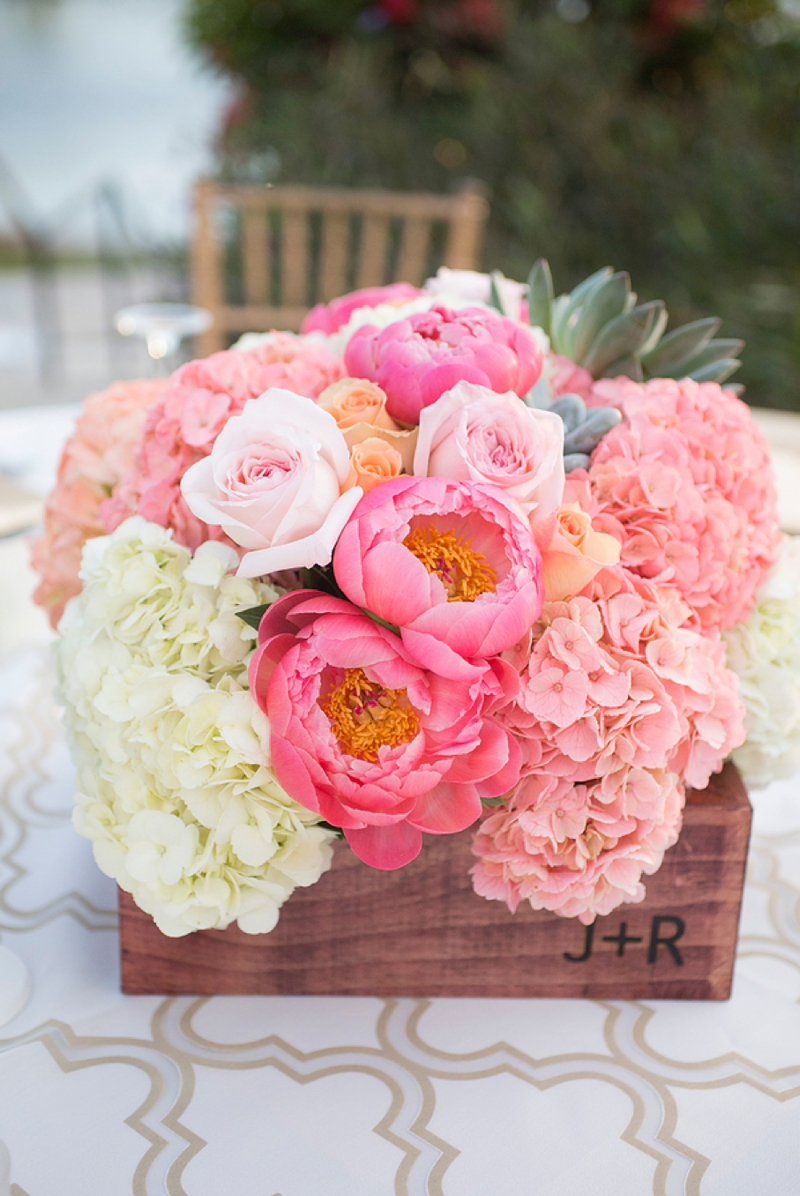 A Modern, Elegant Pink and Gold Wedding via TheELD.com