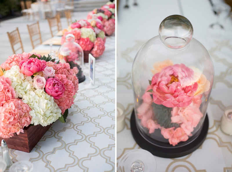 A Modern, Elegant Pink and Gold Wedding via TheELD.com