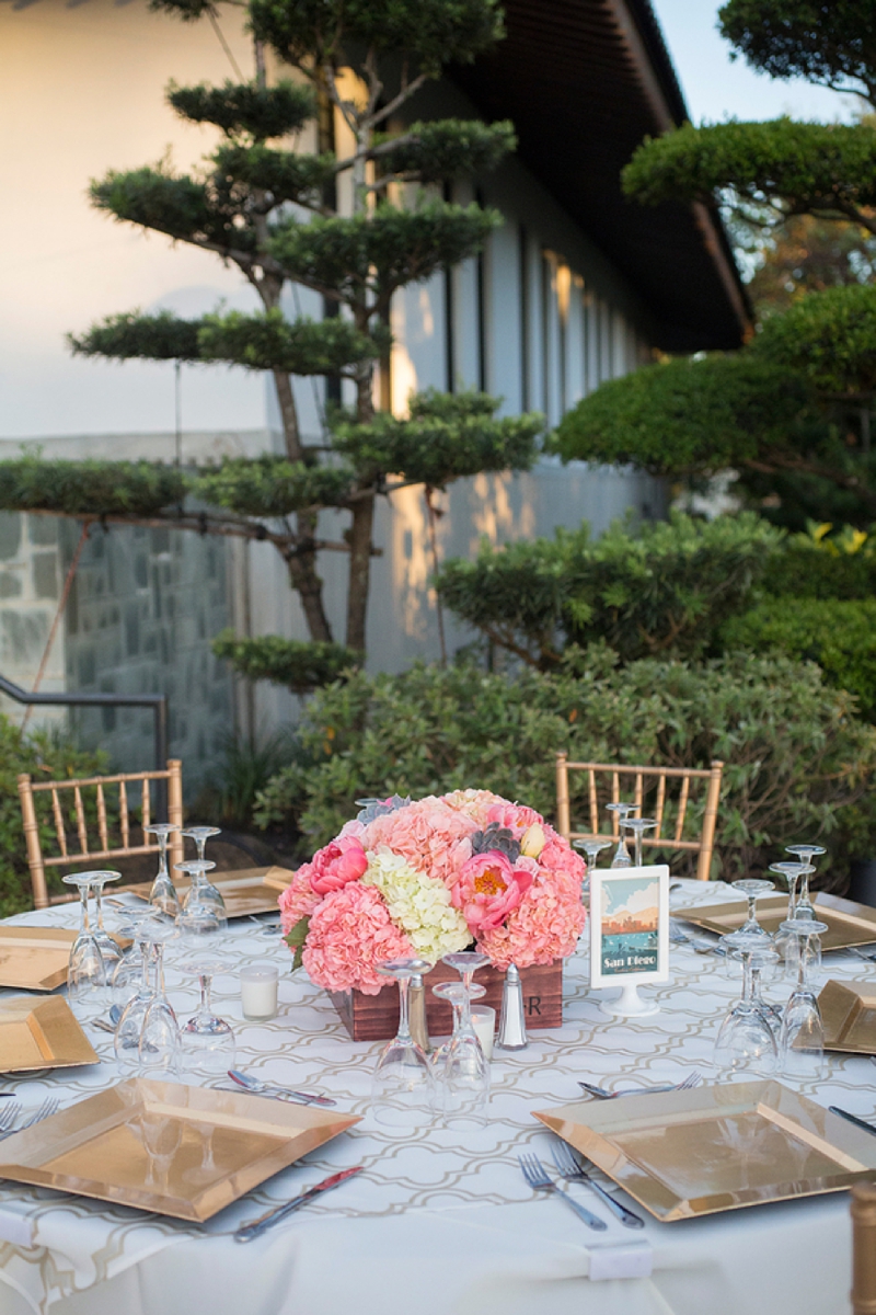 A Modern, Elegant Pink and Gold Wedding via TheELD.com