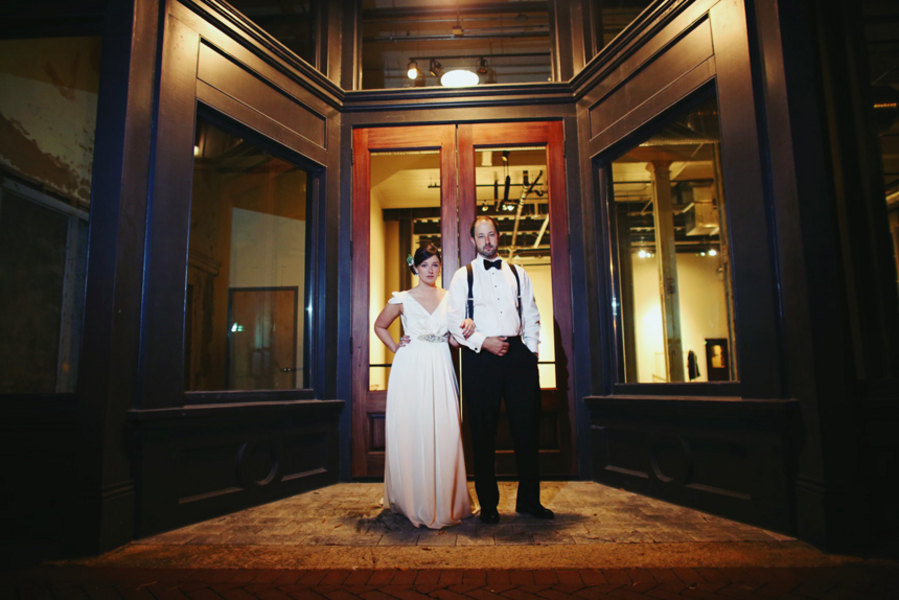 Eclectic Pink and Gray South Carolina Wedding via TheELD.com
