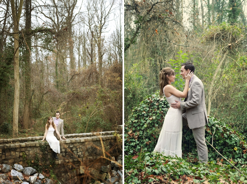 Romantic Nature Inspired Snow White Wedding Inspiration via TheELD.com