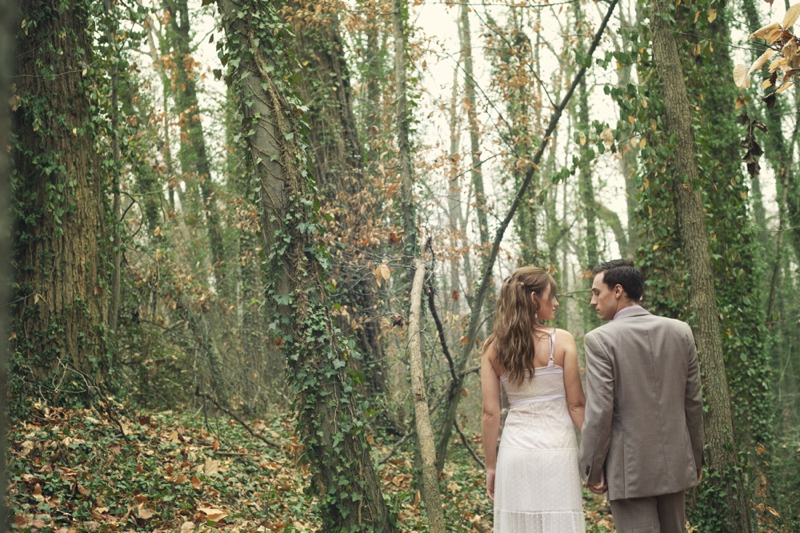 Romantic Nature Inspired Snow White Wedding Inspiration via TheELD.com