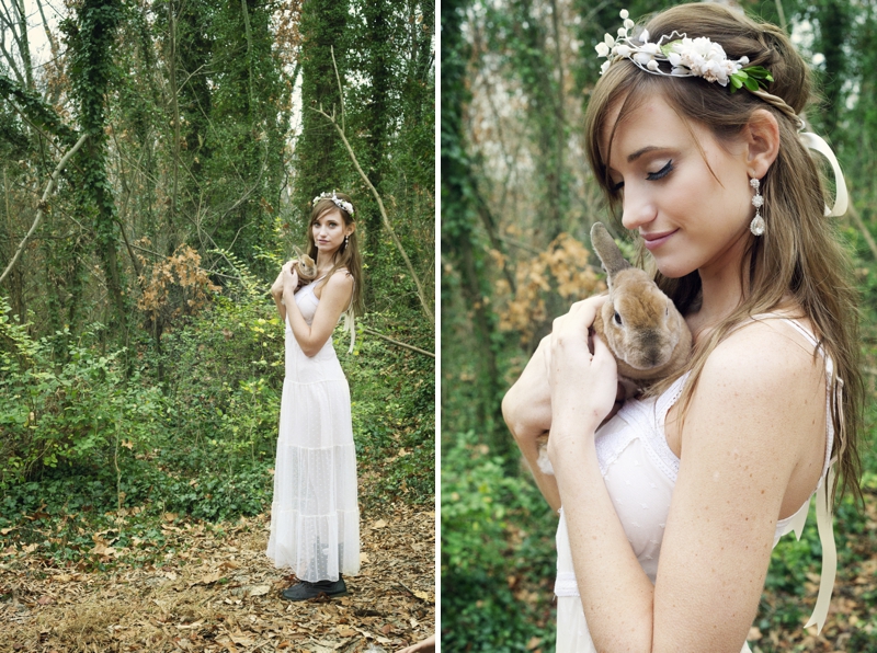 Romantic Nature Inspired Snow White Wedding Inspiration via TheELD.com