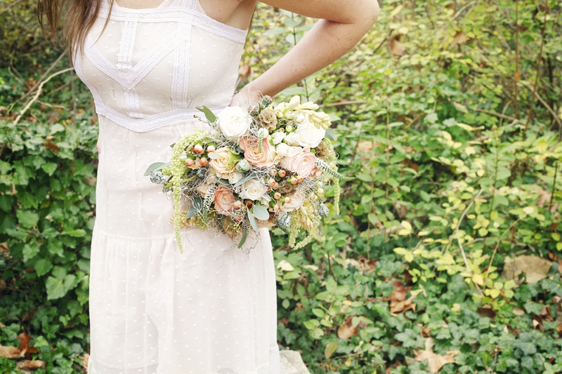 Romantic Nature Inspired Snow White Wedding Inspiration via TheELD.com