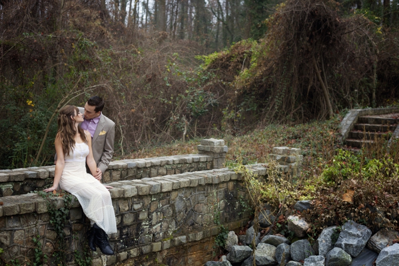 Romantic Nature Inspired Snow White Wedding Inspiration via TheELD.com