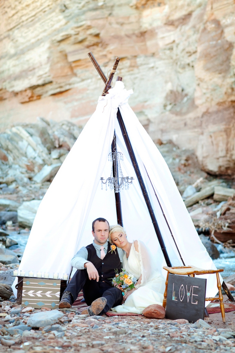 Southwestern Boho Chic Wedding Inspiration via TheELD.com