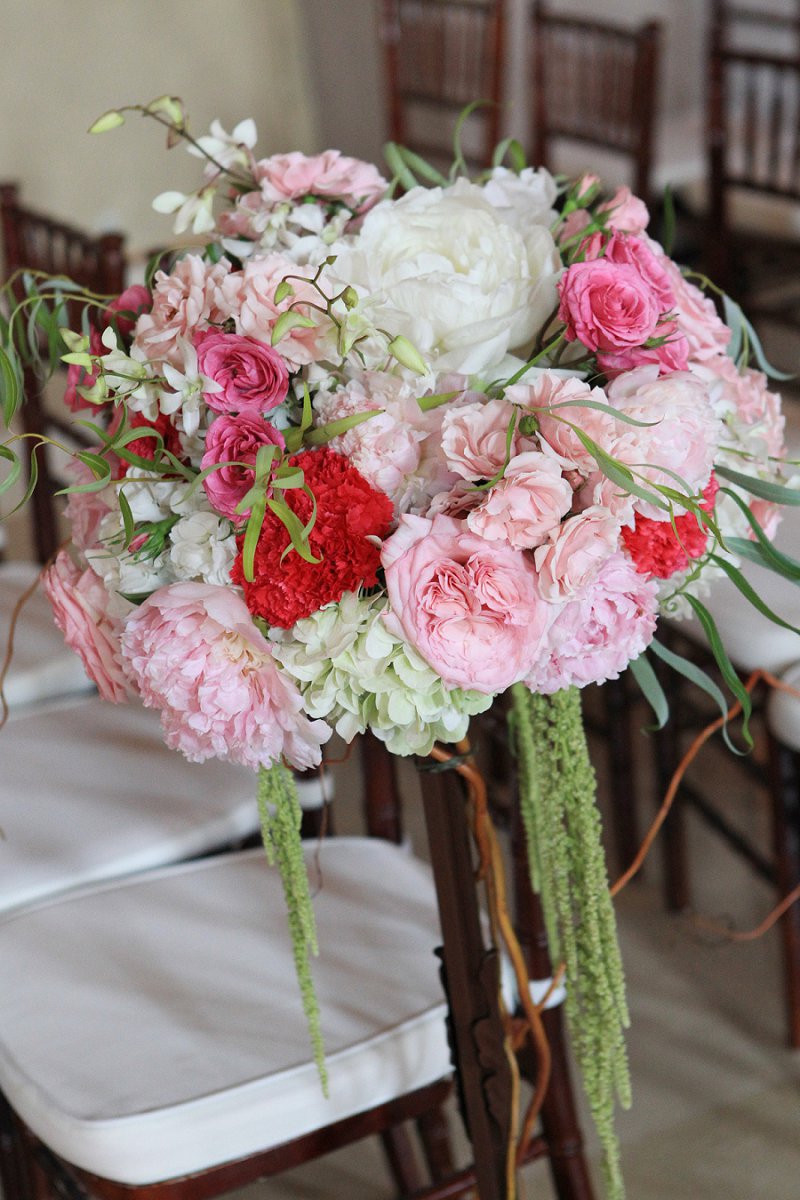Elegant Enchanted Garden Pink and Green Wedding via TheELD.com