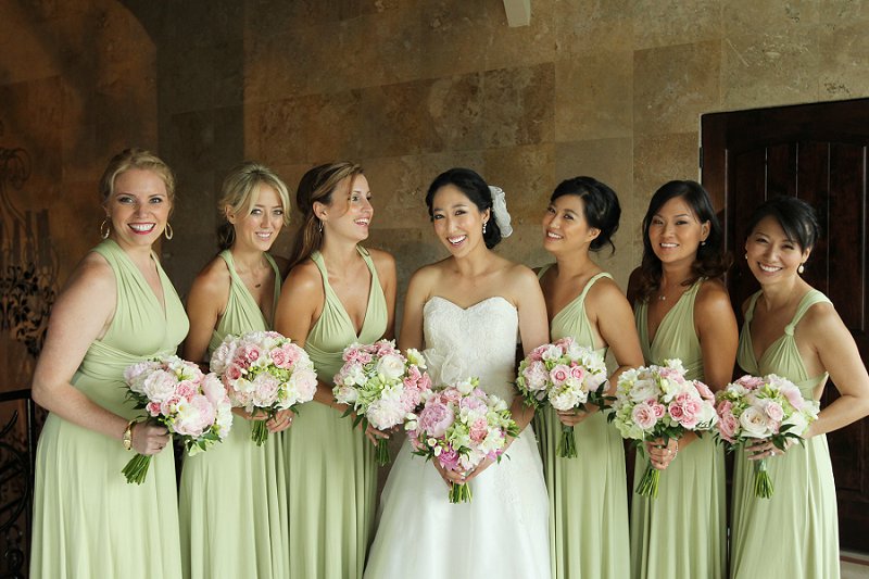 Elegant Enchanted Garden Pink and Green Wedding via TheELD.com