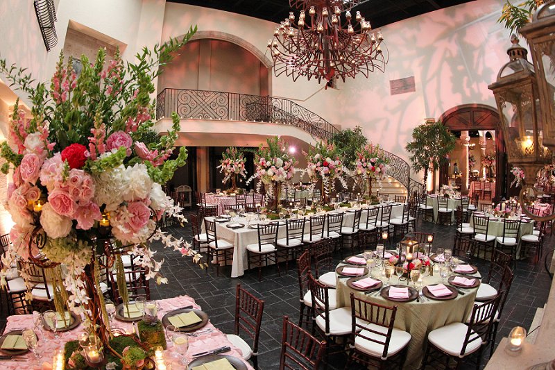 Elegant Enchanted Garden Pink and Green Wedding via TheELD.com