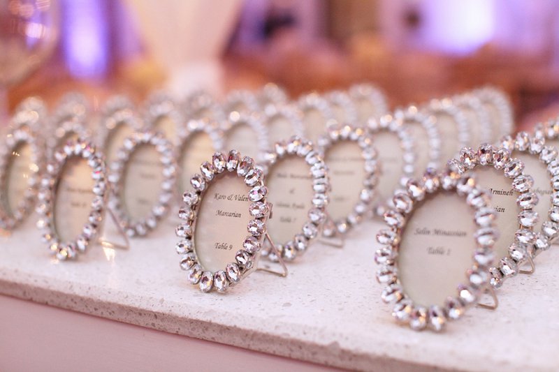 A Glamorous Pink, White, & Silver Engagement Party via TheELD.com