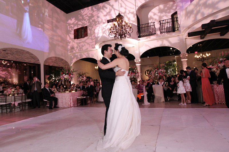 Elegant Enchanted Garden Pink and Green Wedding via TheELD.com