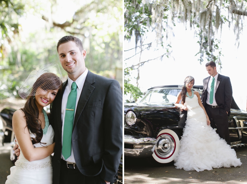 Aqua, Black, and White Wedding Inspiration via TheELD.com