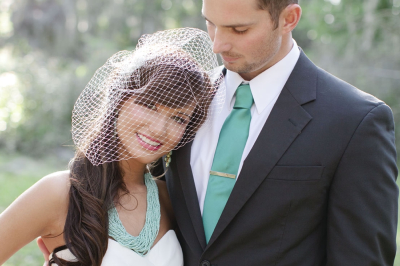 Aqua, Black, and White Wedding Inspiration via TheELD.com