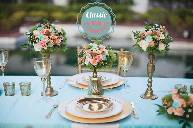 Aqua Wedding Ideas {Classic}  via TheELD.com