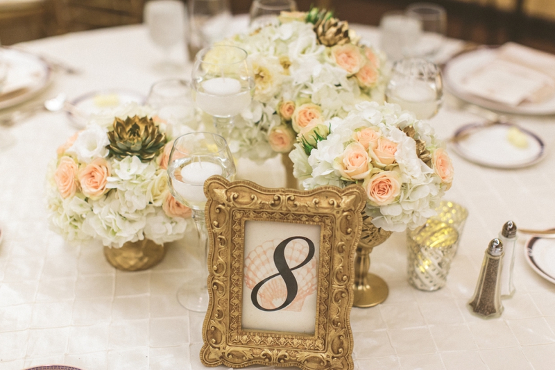 Elegant Gold and Blush Wedding via TheELD.com