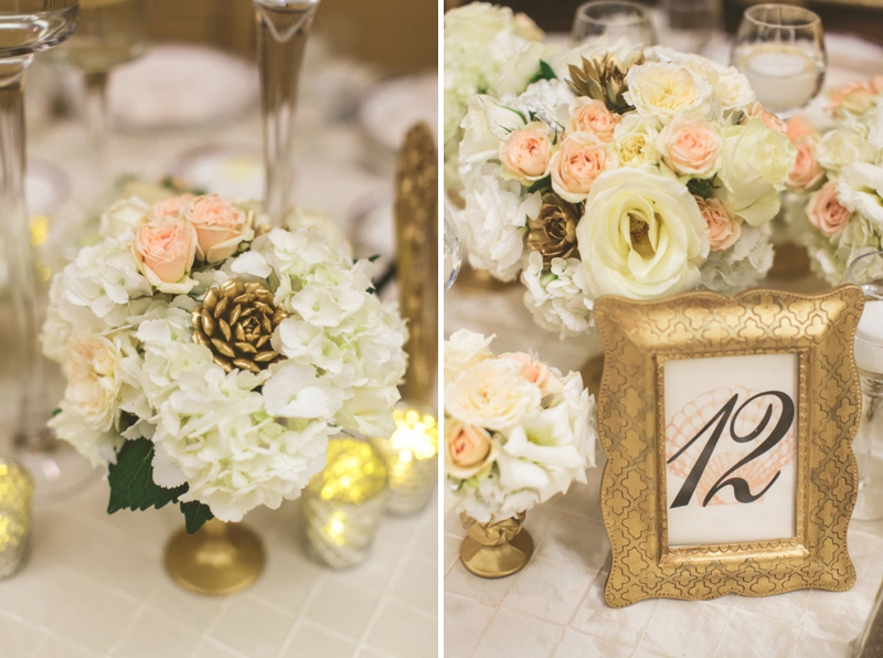 Elegant Gold and Blush Wedding via TheELD.com