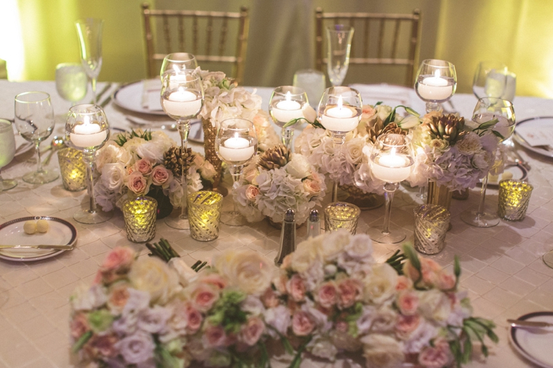 Elegant Gold and Blush Wedding via TheELD.com