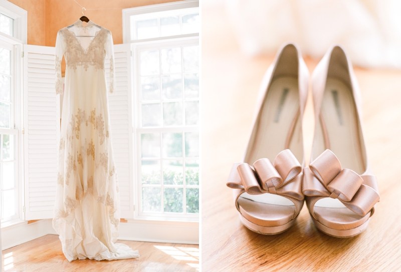 Elegant Pink and Gray Wedding via TheELD.com