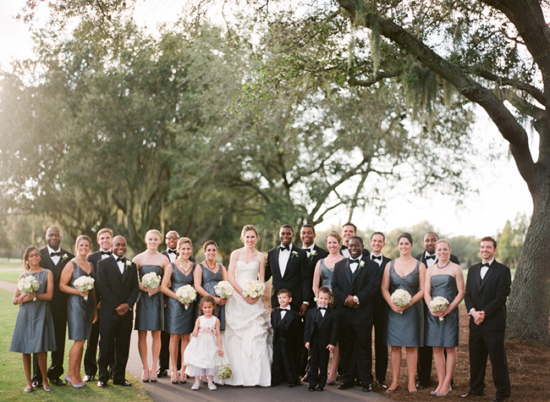 Elegant Pink and Gray Wedding via TheELD.com