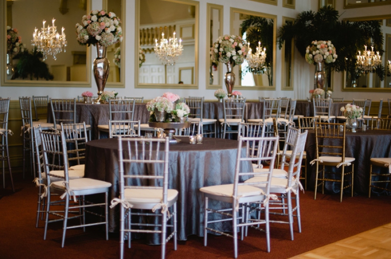 Elegant Pink and Gray Wedding via TheELD.com