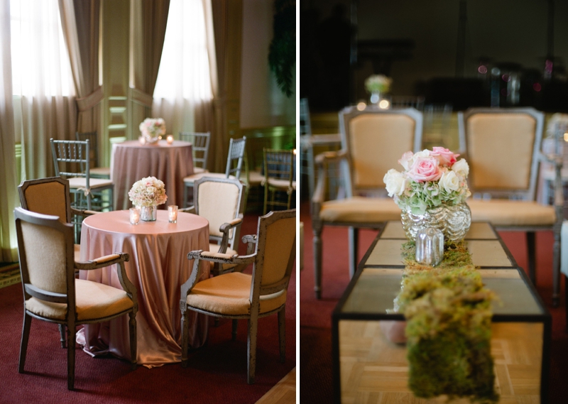 Elegant Pink and Gray Wedding via TheELD.com