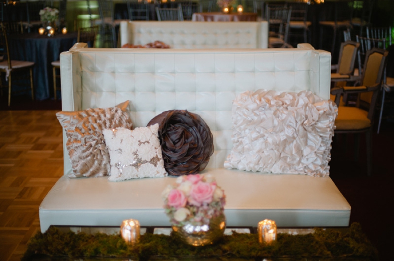 Elegant Pink and Gray Wedding via TheELD.com