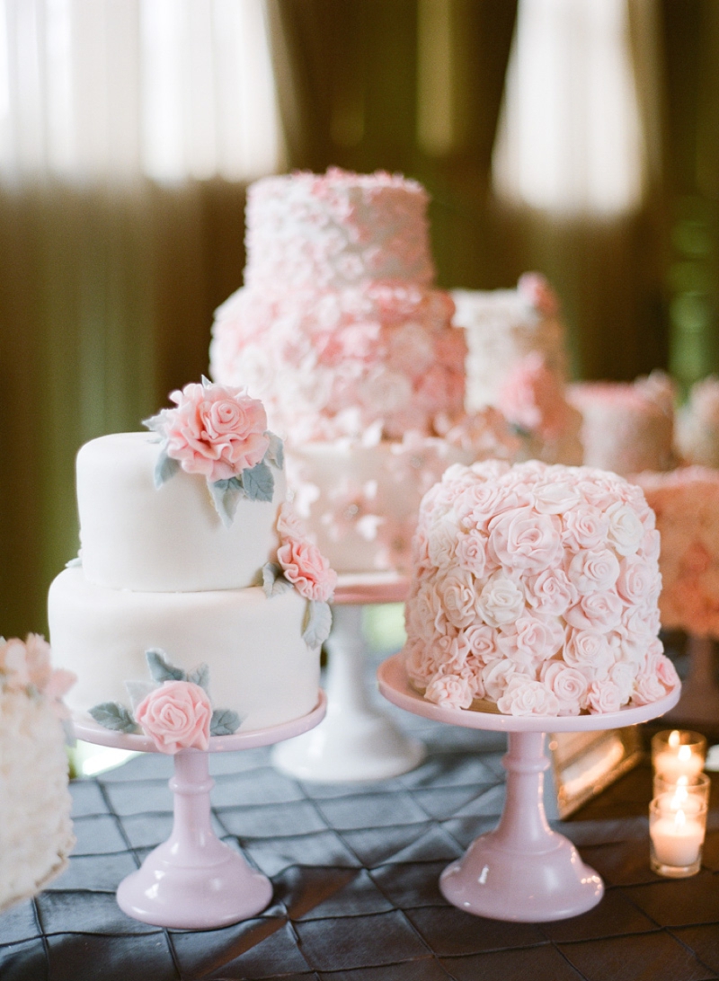 Elegant Pink and Gray Wedding via TheELD.com