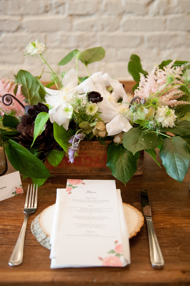 Floral Print Wedding Ideas {Rustic} via TheELD.com