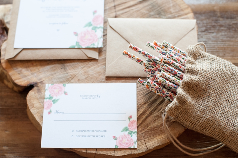 Floral Print Wedding Ideas {Rustic} via TheELD.com